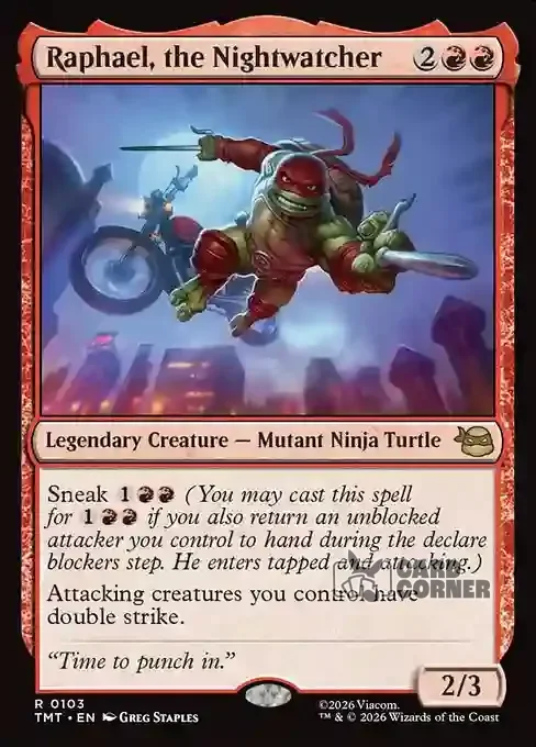 TMNT Card List - Raphael, the Nightwatcher #0103