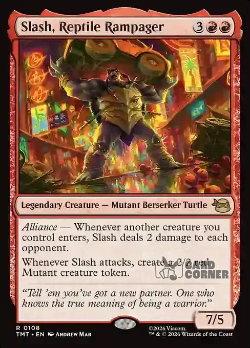 TMNT Card List - Slash, Reptile Rampager #0108