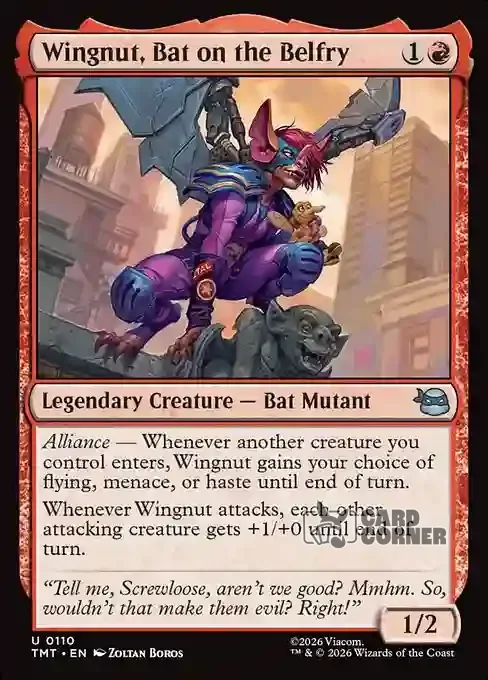 TMNT Card List - Wingnut, Bat on the Belfry #0110