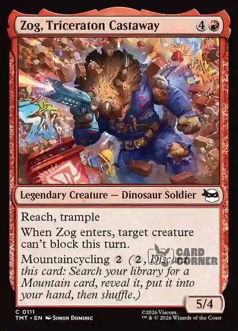 TMNT Card List - Zog, Triceraton Castaway #0111