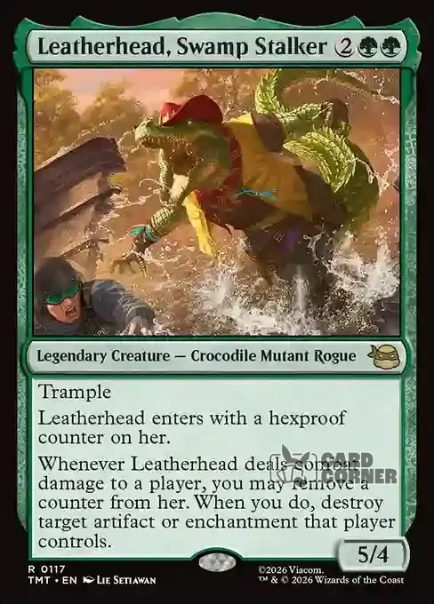 TMNT Card List - Leatherhead, Swamp Stalker #0117