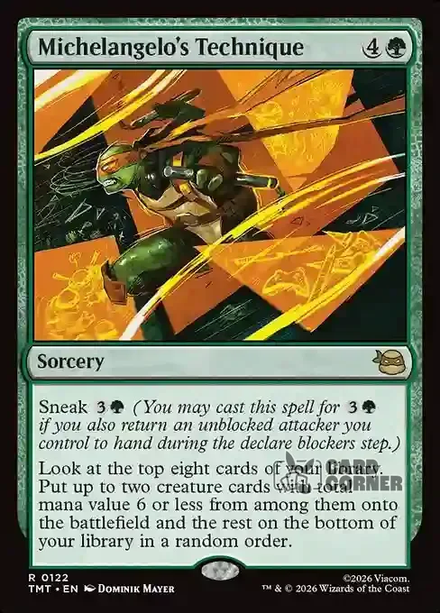 TMNT Card List - Michelangelo's Technique #0122