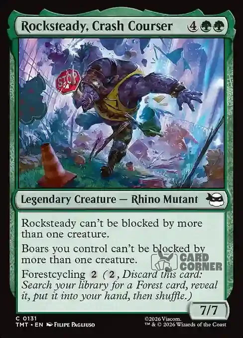 TMNT Card List - Rocksteady, Crash Courser #0131