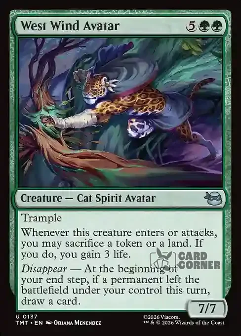 TMNT Card List - West Wind Avatar #0137