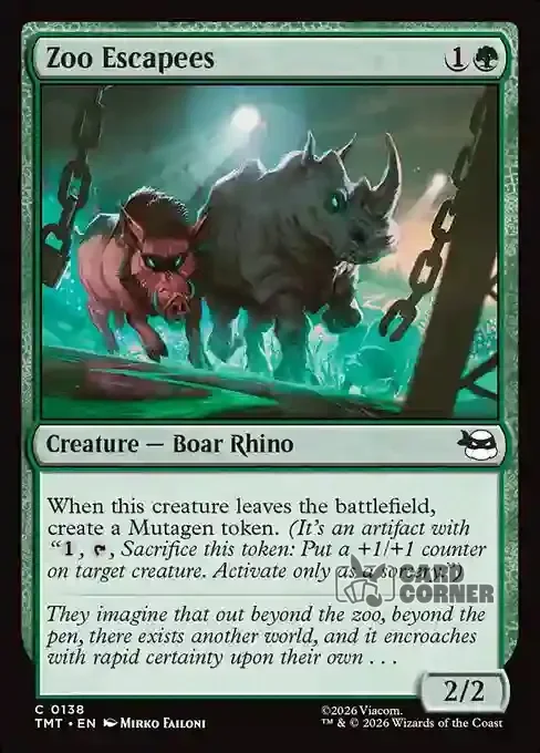 TMNT Card List - Zoo Escapees #0138