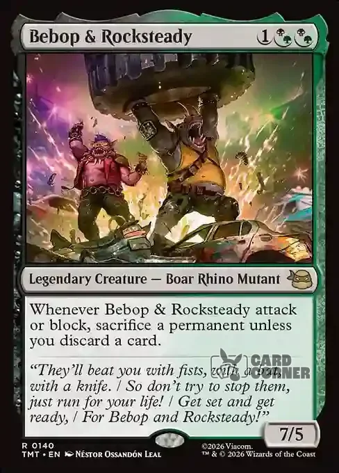 TMNT Card List - Bebop & Rocksteady #0140