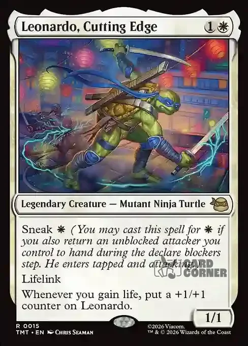TMNT Card List - Leonardo, Cutting Edge #0015