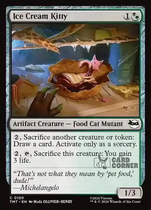 TMNT Card List - Ice Cream Kitty #0150
