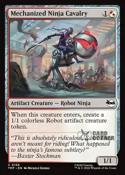 TMNT Card List - Mechanized Ninja Cavalry #0156