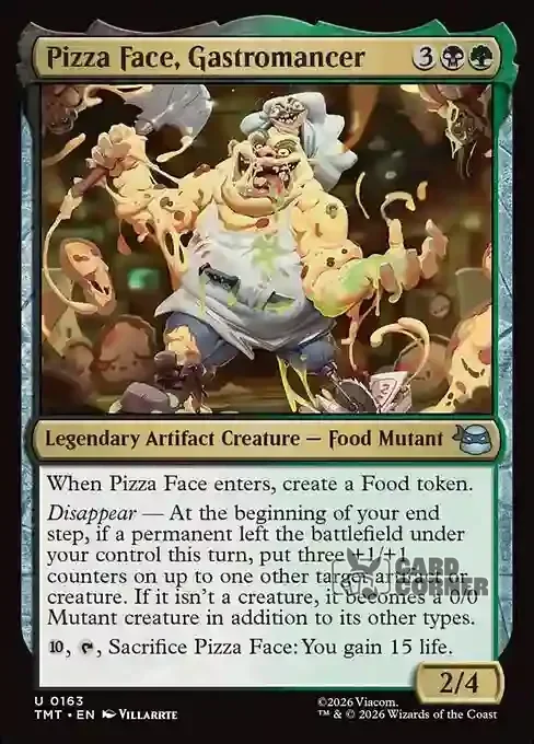 TMNT Card List - Pizza Face, Gastromancer #0163