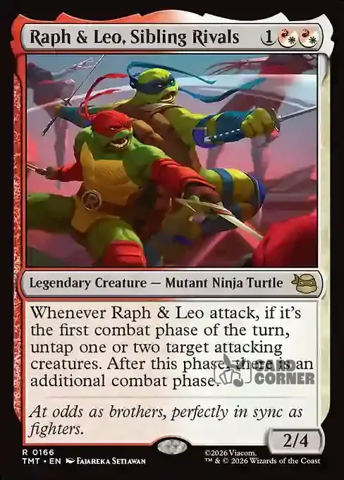 TMNT Card List - Raph & Leo, Sibling Rivals #0166