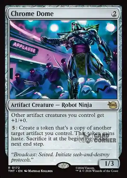 TMNT Card List - Chrome Dome #0172