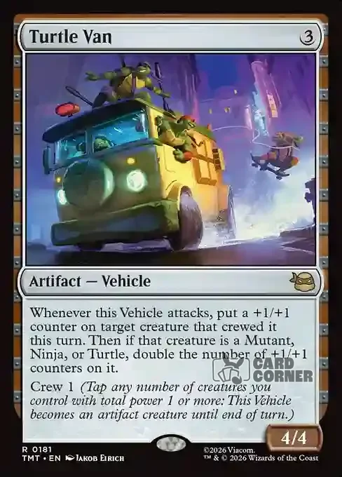 TMNT Card List - Turtle Van #0181