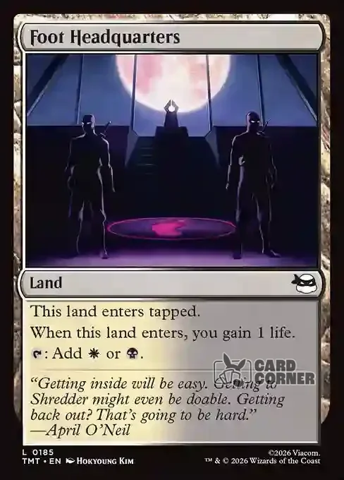 TMNT Card List - Foot Headquarters #0185