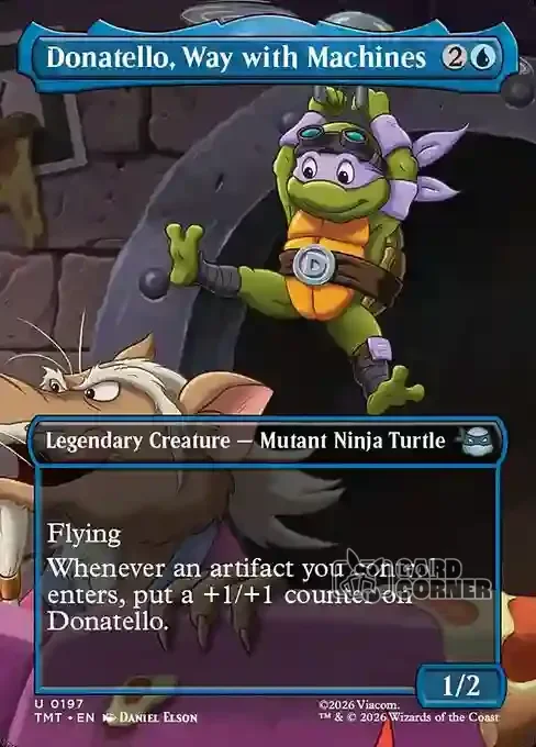 TMNT Card List - Donatello, Way with Machines #0197