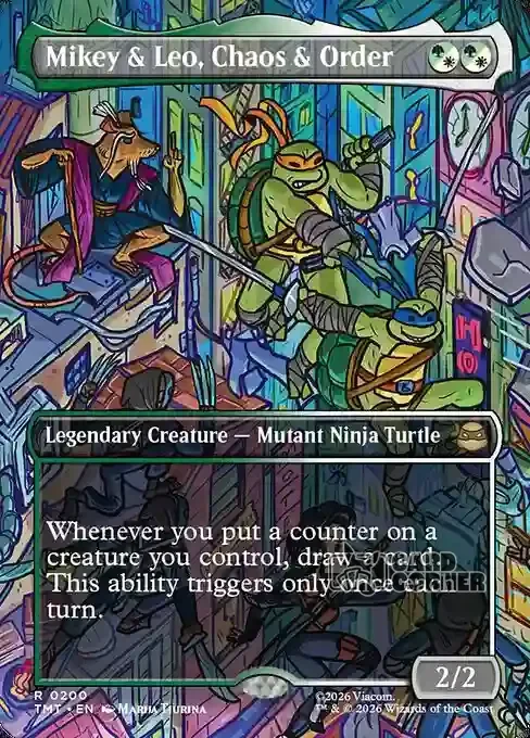 TMNT Card List - Mikey & Leo, Chaos & Order #0200