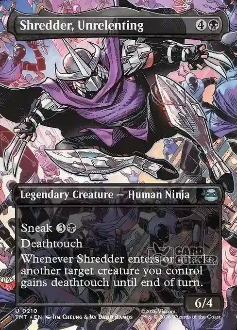 TMNT Card List - Shredder, Unrelenting #0210