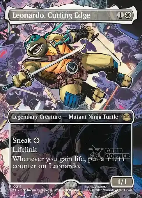 TMNT Card List - Leonardo, Cutting Edge #0211