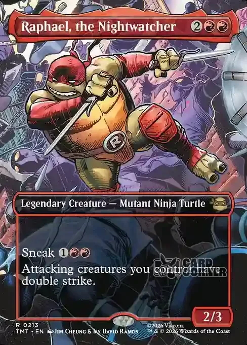 TMNT Card List - Raphael, the Nightwatcher #0213