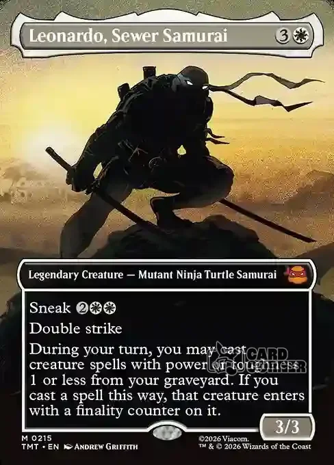TMNT Card List - Leonardo, Sewer Samurai #0215