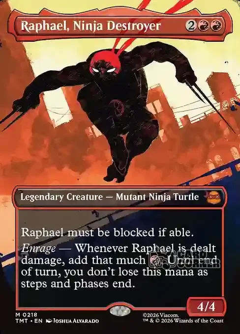 TMNT Card List - Raphael, Ninja Destroyer #0218