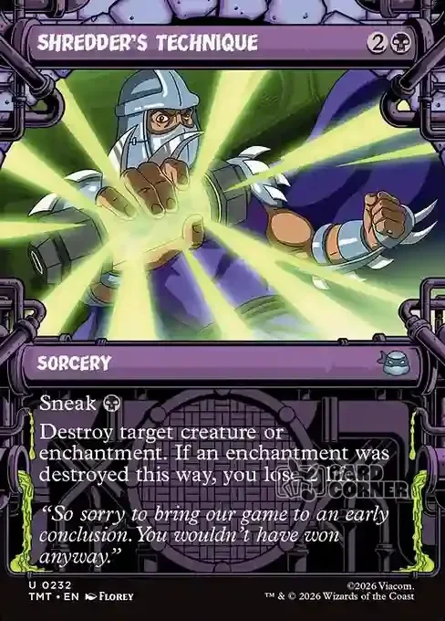TMNT Card List - Shredder's Technique #0232