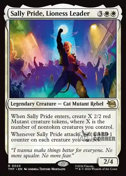 TMNT Card List - Sally Pride, Lioness Leader #0024