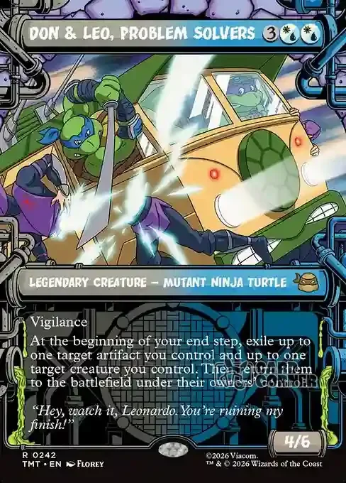 TMNT Card List - Don & Leo, Problem Solvers #0242