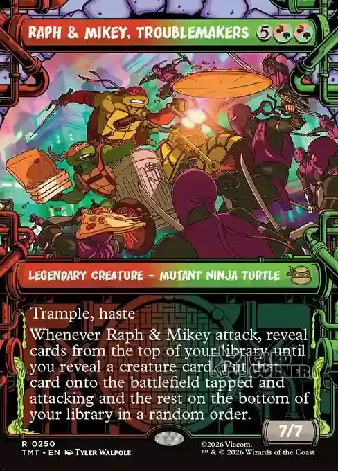 TMNT Card List - Raph & Mikey, Troublemakers #0250