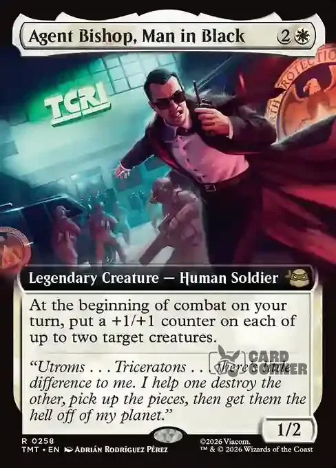 TMNT Card List - Agent Bishop, Man in Black #0258