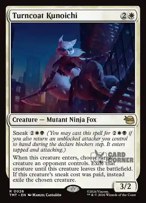 TMNT Card List - Turncoat Kunoichi #0026