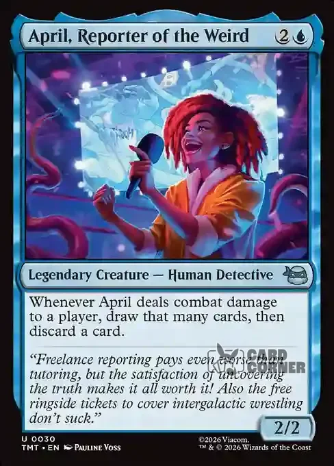 TMNT Card List - April, Reporter of the Weird #0030