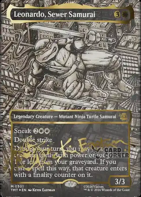 TMNT Card List - Leonardo, Sewer Samurai #0301