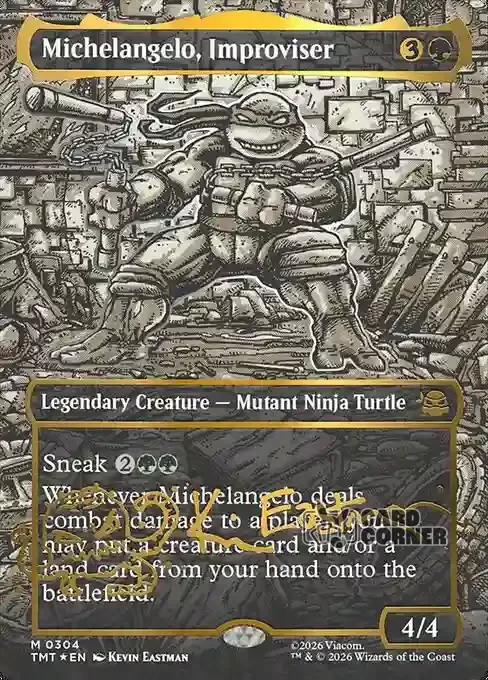 TMNT Card List - Michelangelo, Improviser #0304