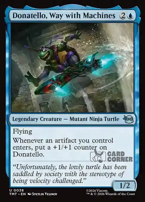 TMNT Card List - Donatello, Way with Machines #0038