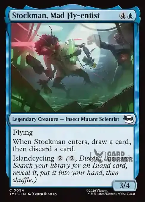TMNT Card List - Stockman, Mad Fly-entist #0054