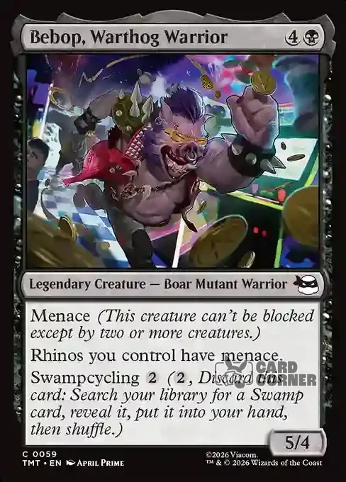 TMNT Card List - Bebop, Warthog Warrior #0059