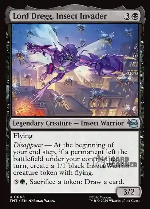 TMNT Card List - Lord Dregg, Insect Invader #0065