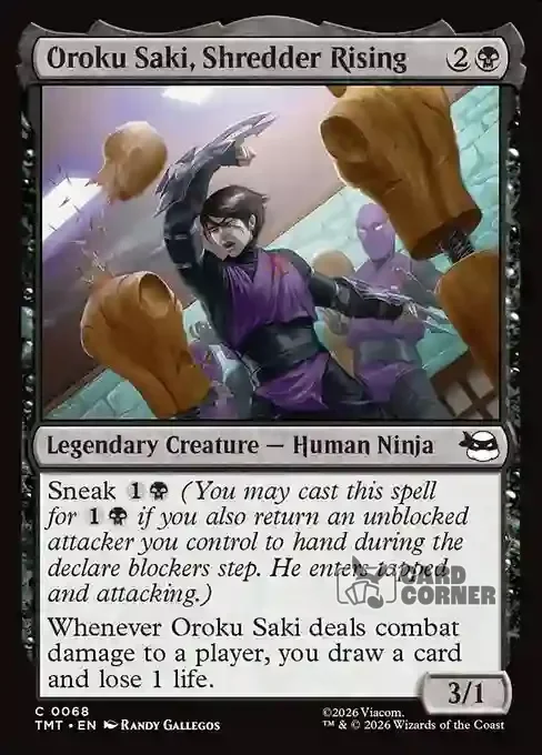 TMNT Card List - Oroku Saki, Shredder Rising #0068