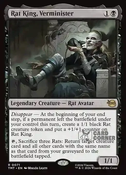 TMNT Card List - Rat King, Verminister #0071