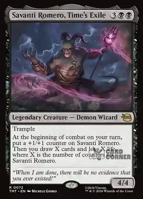 TMNT Card List - Savanti Romero, Time's Exile #0072