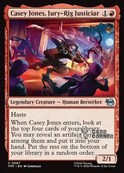 TMNT Card List - Casey Jones, Jury-Rig Justiciar #0087