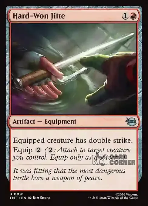 TMNT Card List - Hard-Won Jitte #0091