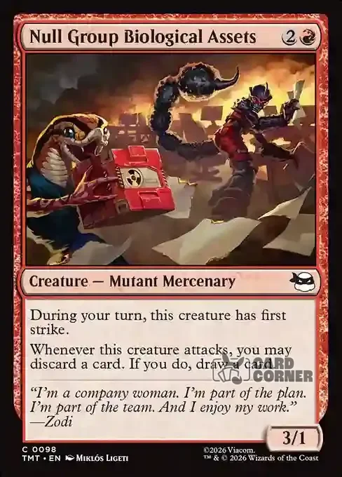TMNT Card List - Null Group Biological Assets #0098