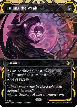 Secrets of Strixhaven Card List - Culling the Weak 0027