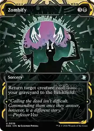 Secrets of Strixhaven Card List - Zombify 0036