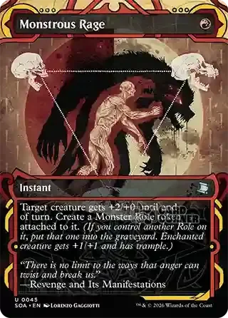 Secrets of Strixhaven Card List - Monstrous Rage 0045
