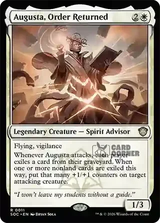 Secrets of Strixhaven Card List - Augusta, Order Returned 0011