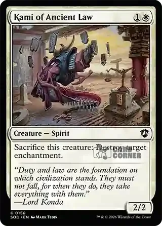 Secrets of Strixhaven Card List - Kami of Ancient Law 0150