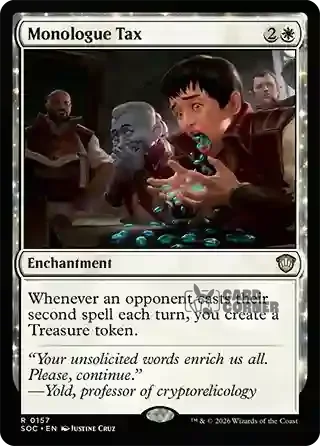 Secrets of Strixhaven Card List - Monologue Tax 0156